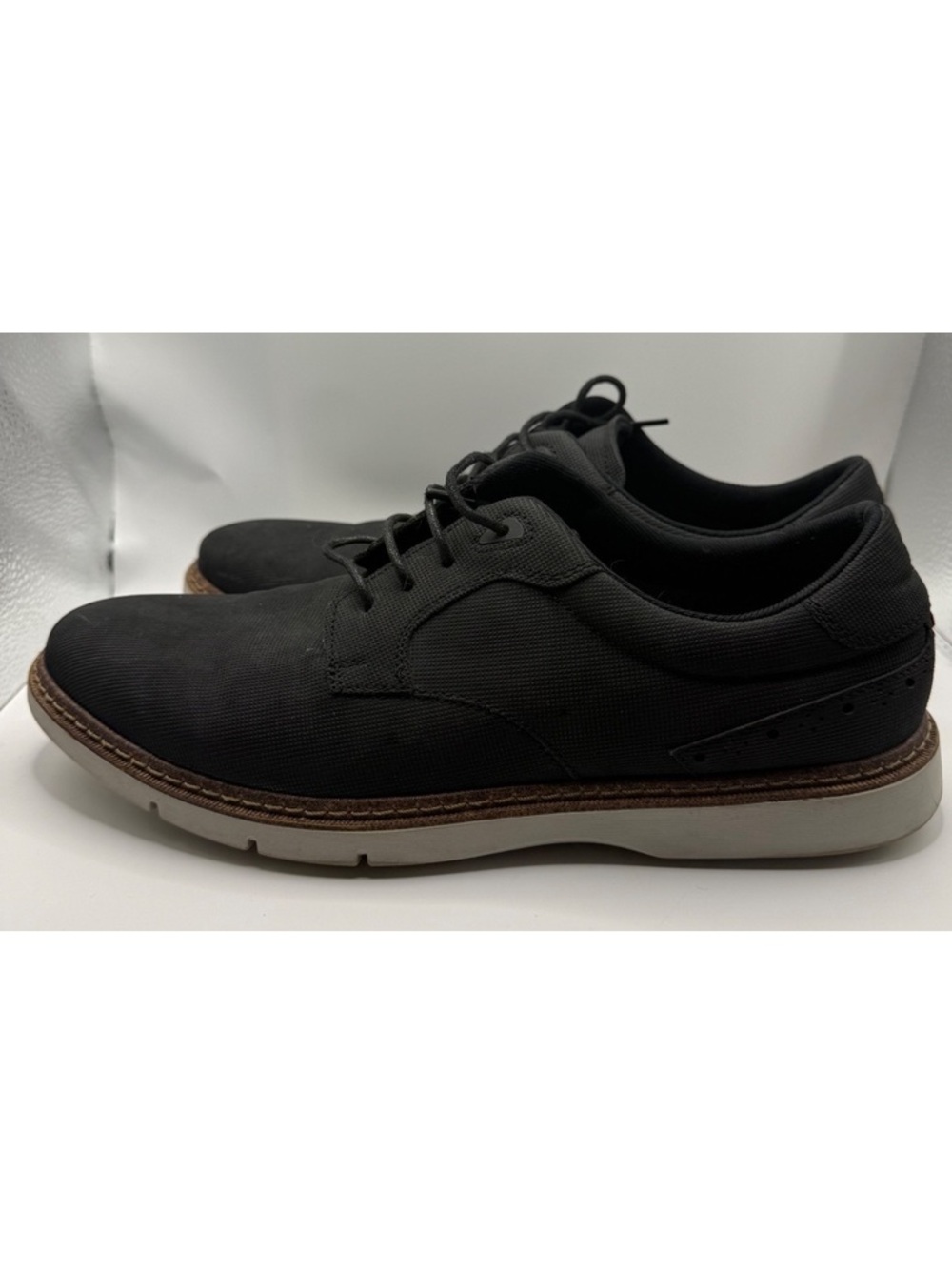 Stacy Adams Men's gray Skyler Plain Toe Lace-Up Oxfords size 10m